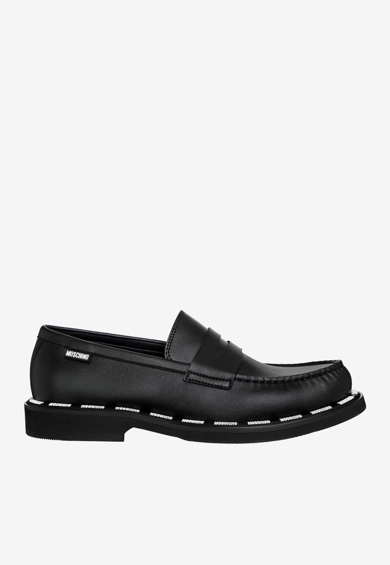 Logo Loafers in Vegan Leather