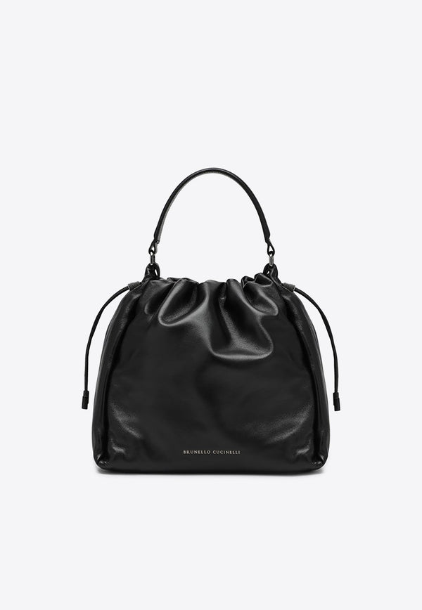 Small Mellow Leather Bucket Bag