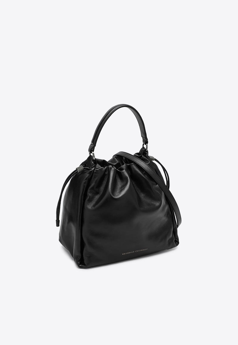 Small Mellow Leather Bucket Bag