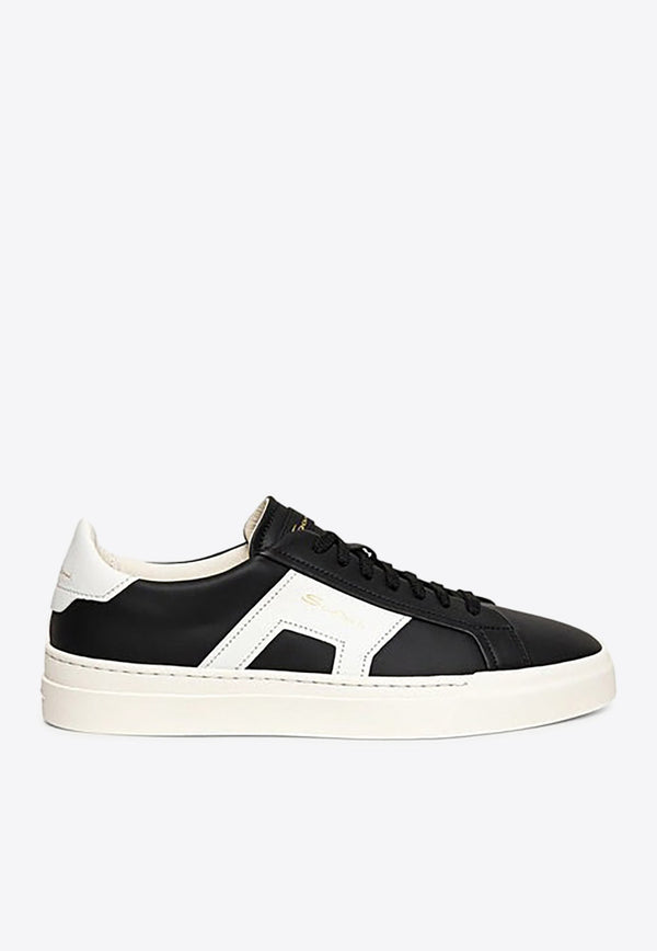 Double Buckle Low-Top Sneakers