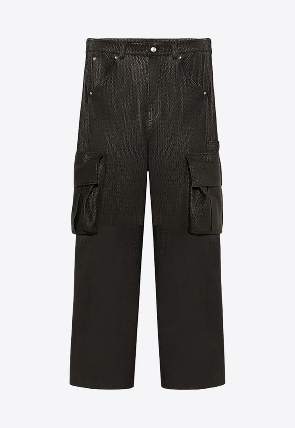 Intreccio Leather Cargo Pants