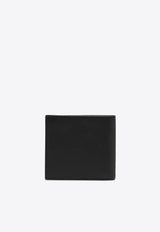 Logo Stripe Leather Bi-Fold Wallet