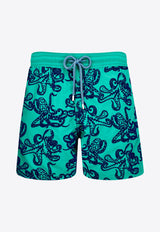 Moorea Poulpes Flocked Swim Shorts