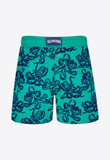 Moorea Poulpes Flocked Swim Shorts