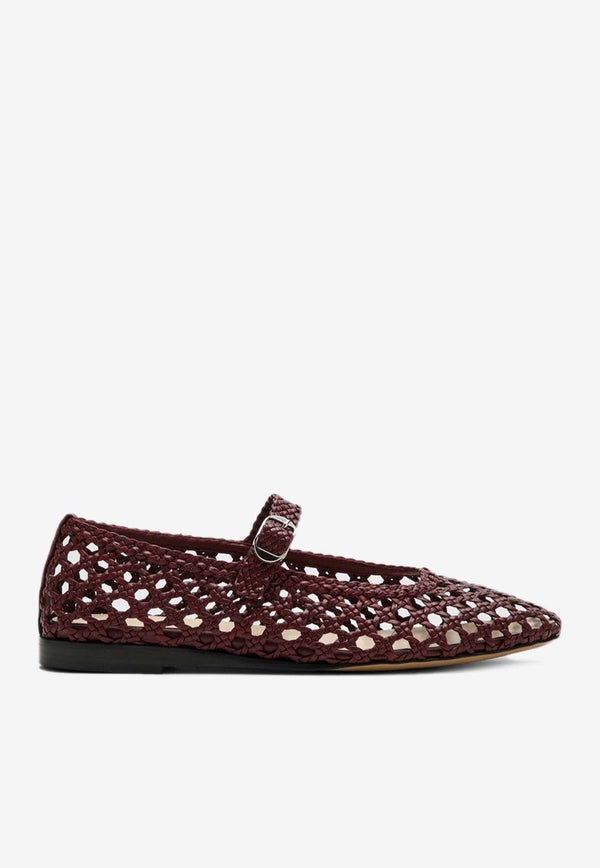 Mary-Jane Woven Ballet Flats