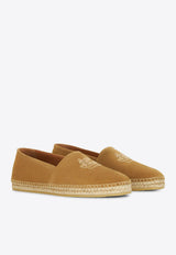 Pegaso-Embroidered Suede Espadrilles