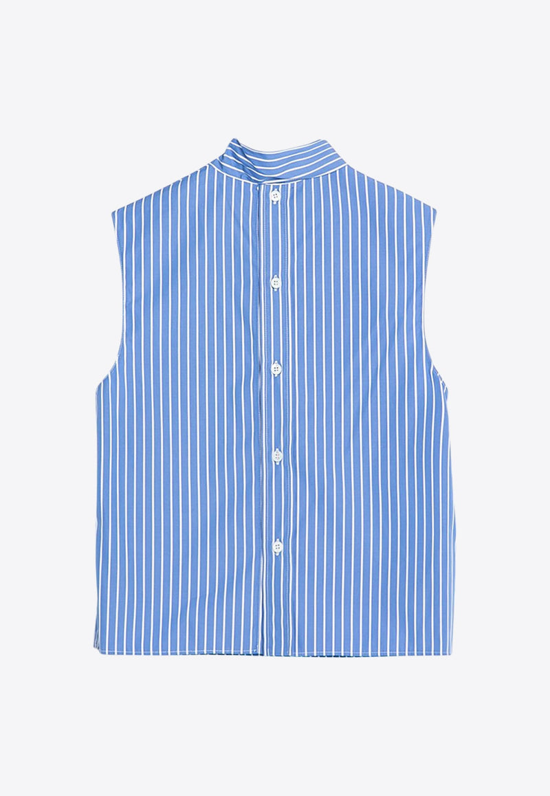 Sleeveless Striped Shirt