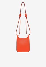 Mini Himmel Grained Leather Hobo Bag