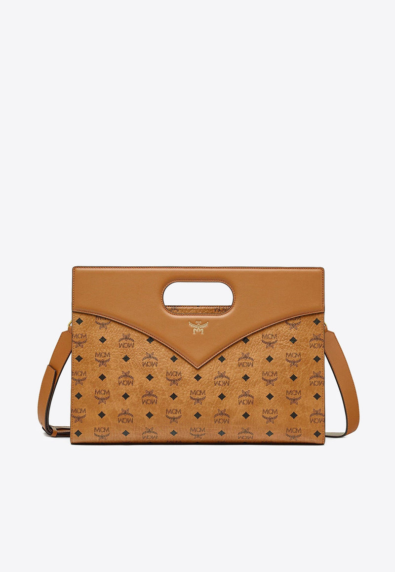 Medium Diamond Visetos Tote Bag