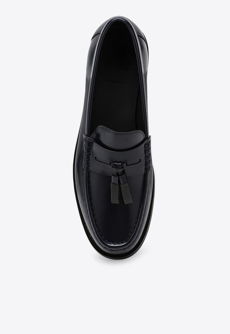 Penny Tassel Leather Loafers