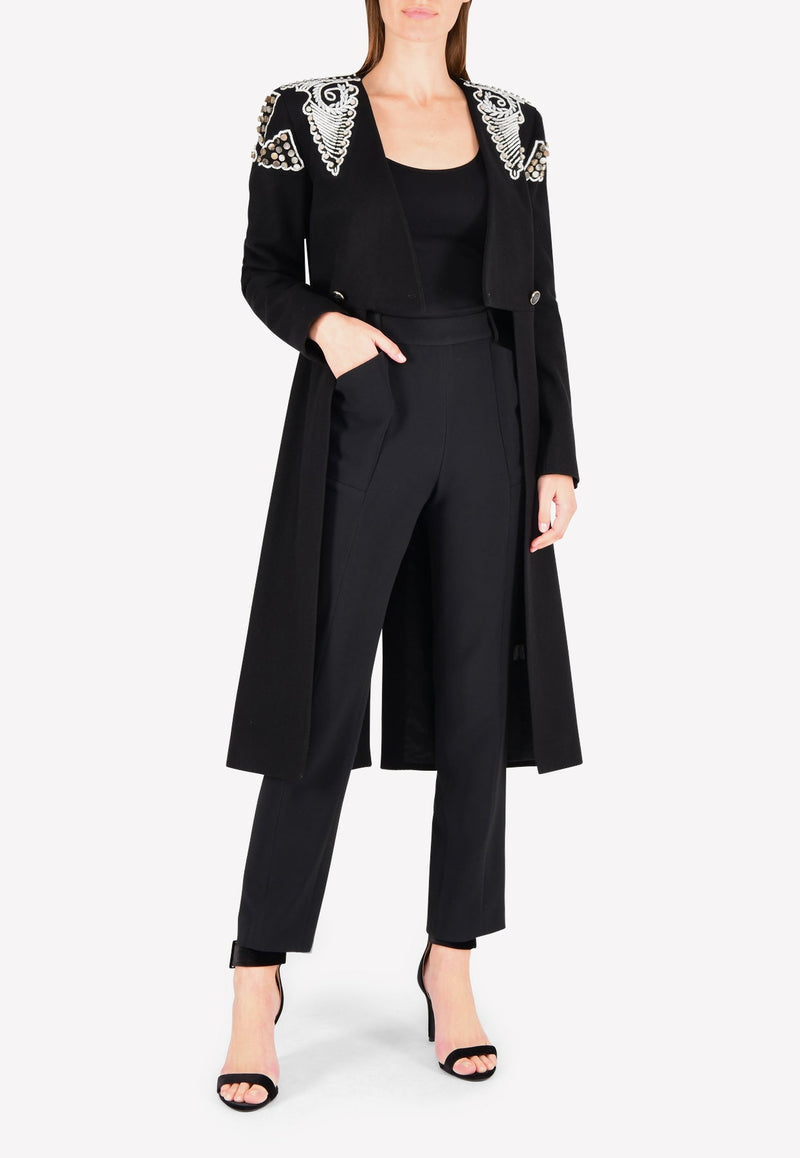 Tailored Straight-Leg Pants with Exaggerated Pockets