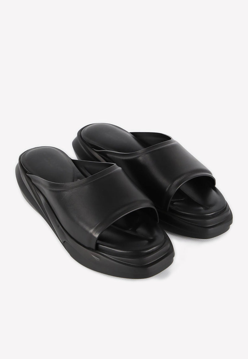 Chunky Slides in Calf Leather