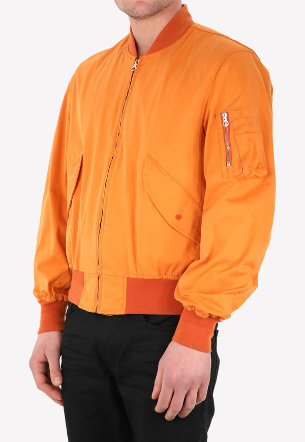 Flight Zip-Up Bomber Jacket