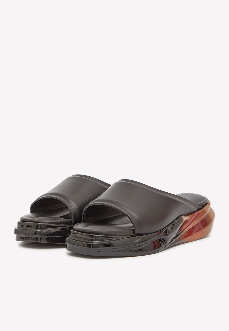 Mono Slider Sandals in Calf Leather