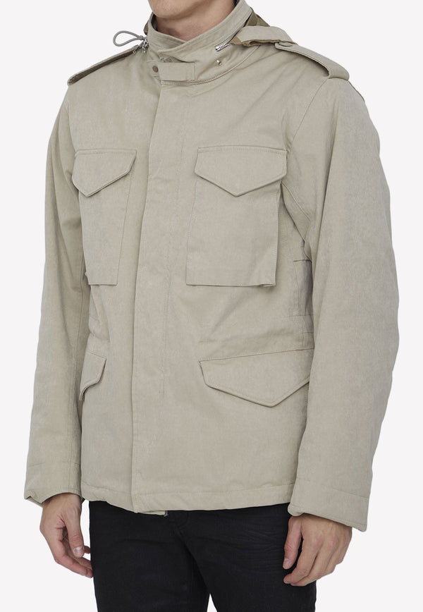 High-Neck Tencel Jacket