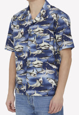 Shark Print Short-Sleeved Shirt