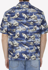 Shark Print Short-Sleeved Shirt