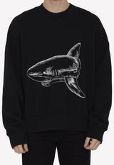 Broken Shark Print Sweatshirt