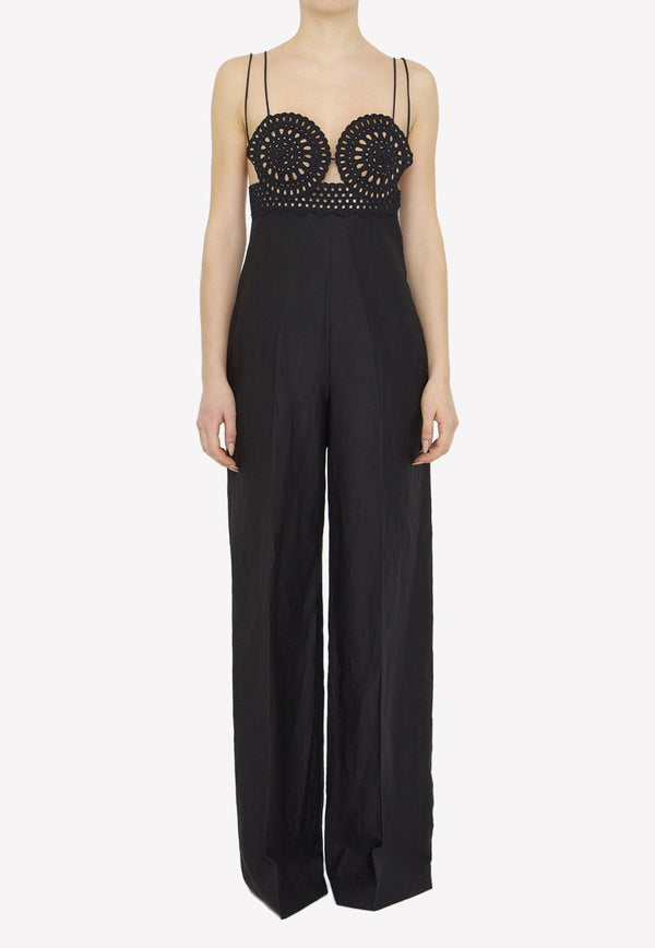 Broderie Anglaise Bustier jumpsuit