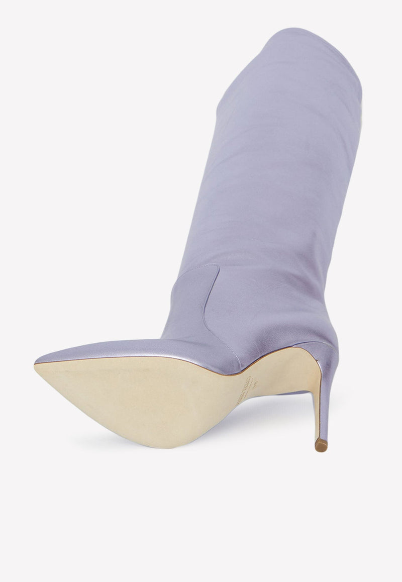 Lilac 105 Knee-High Leather Boots