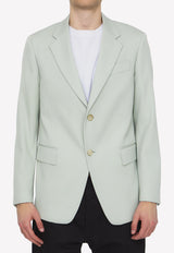 Single-Breasted Wool Blazer