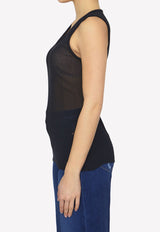 Semi-Sheer Sleeveless Top