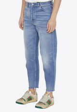 Washed-Out Slim Jeans