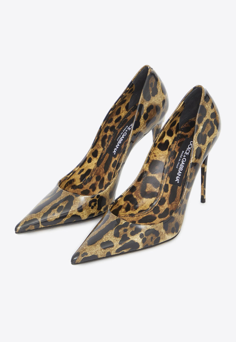 Lollo 105 Leopard Print Pumps