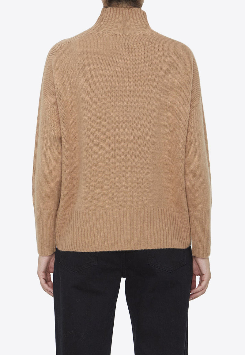 High-Neck Cashmere Sweater