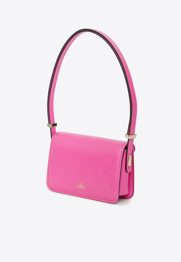 Small Letter Shoulder Bag in Calf Leather