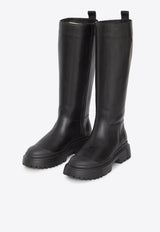 H619 Mid-Calf Leather Boots