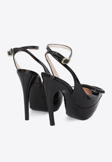 125 Choc Buckle Pumps in Patent Leather