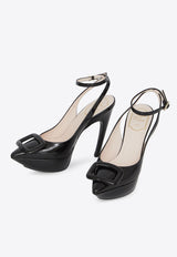 125 Choc Buckle Pumps in Patent Leather