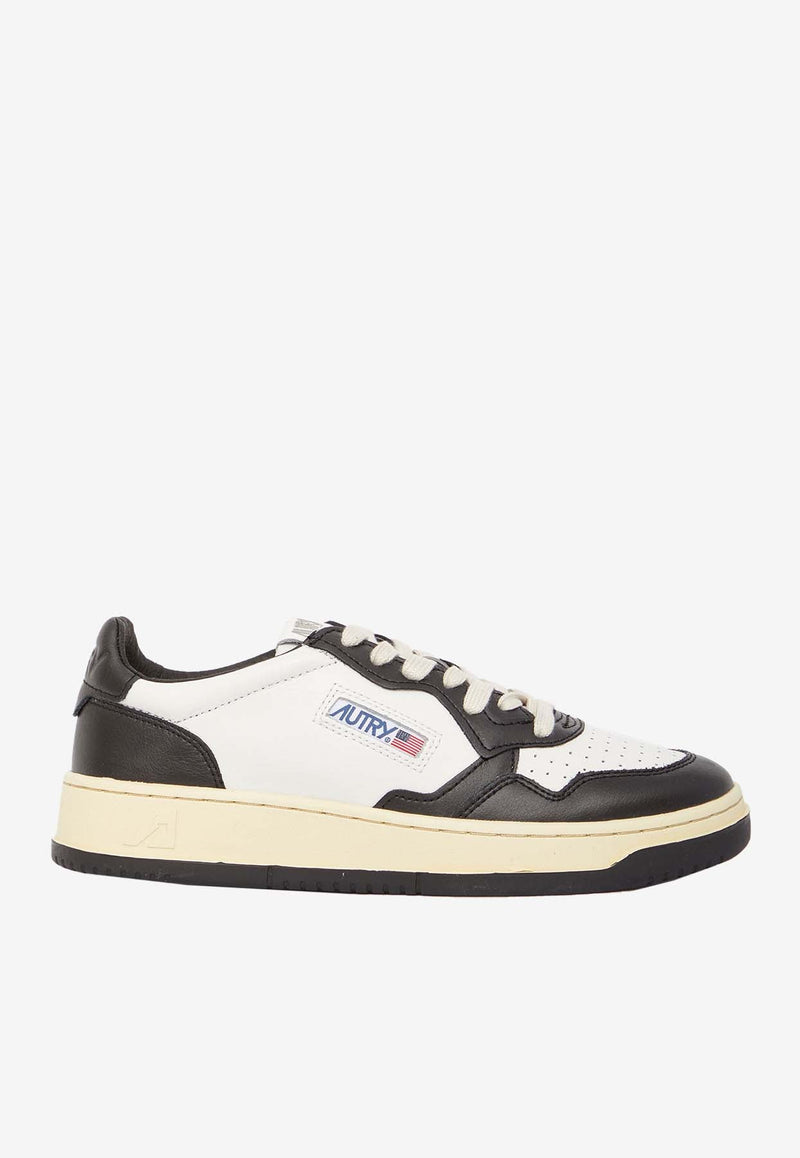 Medalist Bicolor Low-Top Leather Sneakers