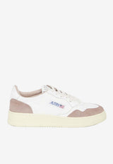 Medalist Leather and Suede Low-Top Sneakers