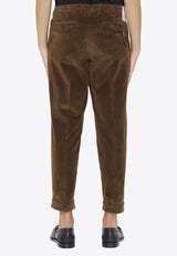 Cropped Corduroy Pants