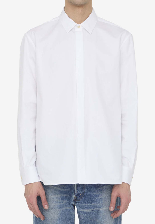 Long-Sleeved Poplin Shirt