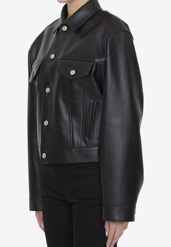 Cropped Leather Jacket