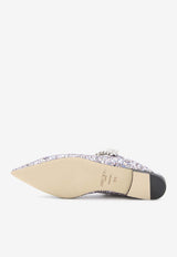 Bing Glittered Flat Mules