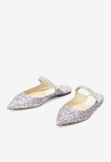 Bing Glittered Flat Mules