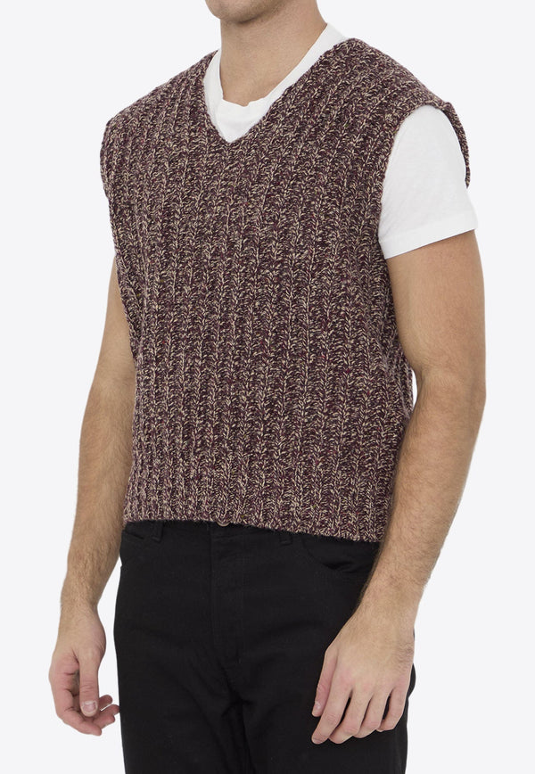 Wool and Alpaca Knitted Sweater Vest