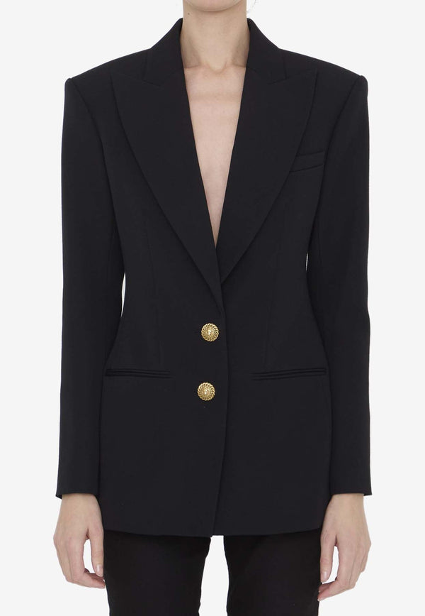 Single-Breasted Virgin Wool Blazer