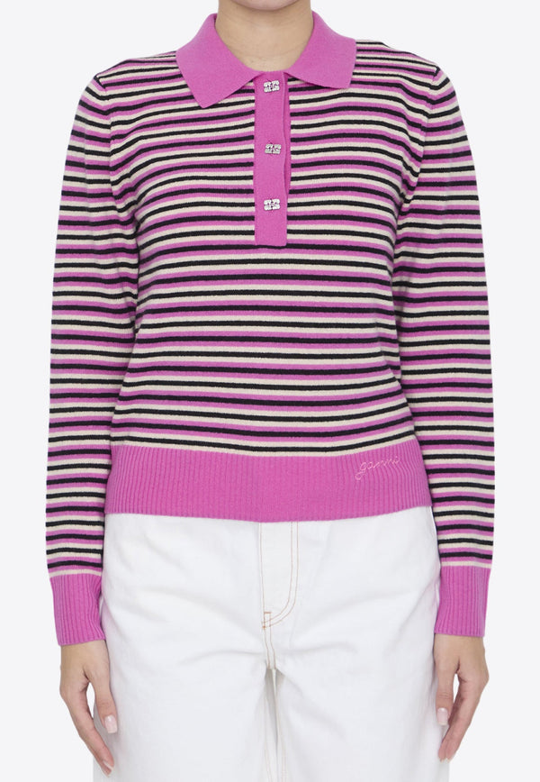 Striped Polo Sweater