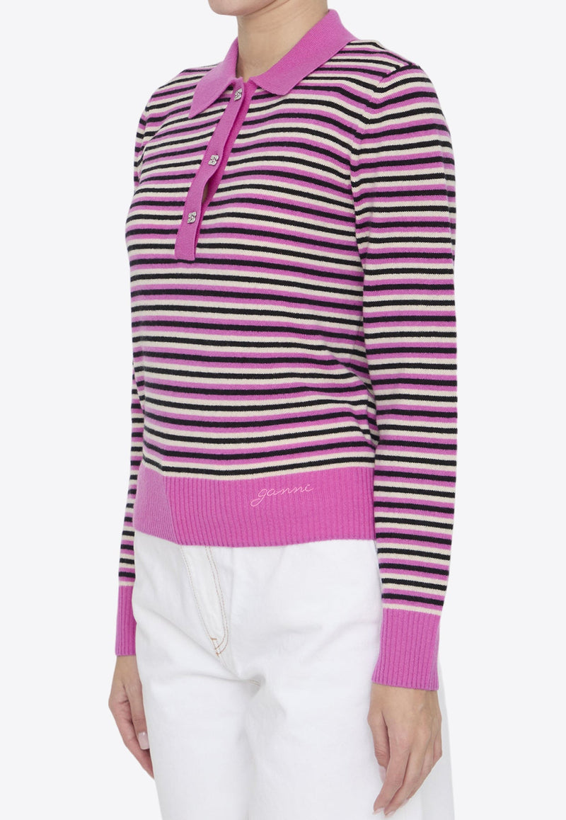 Striped Polo Sweater