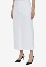 Compact Straight Midi Skirt