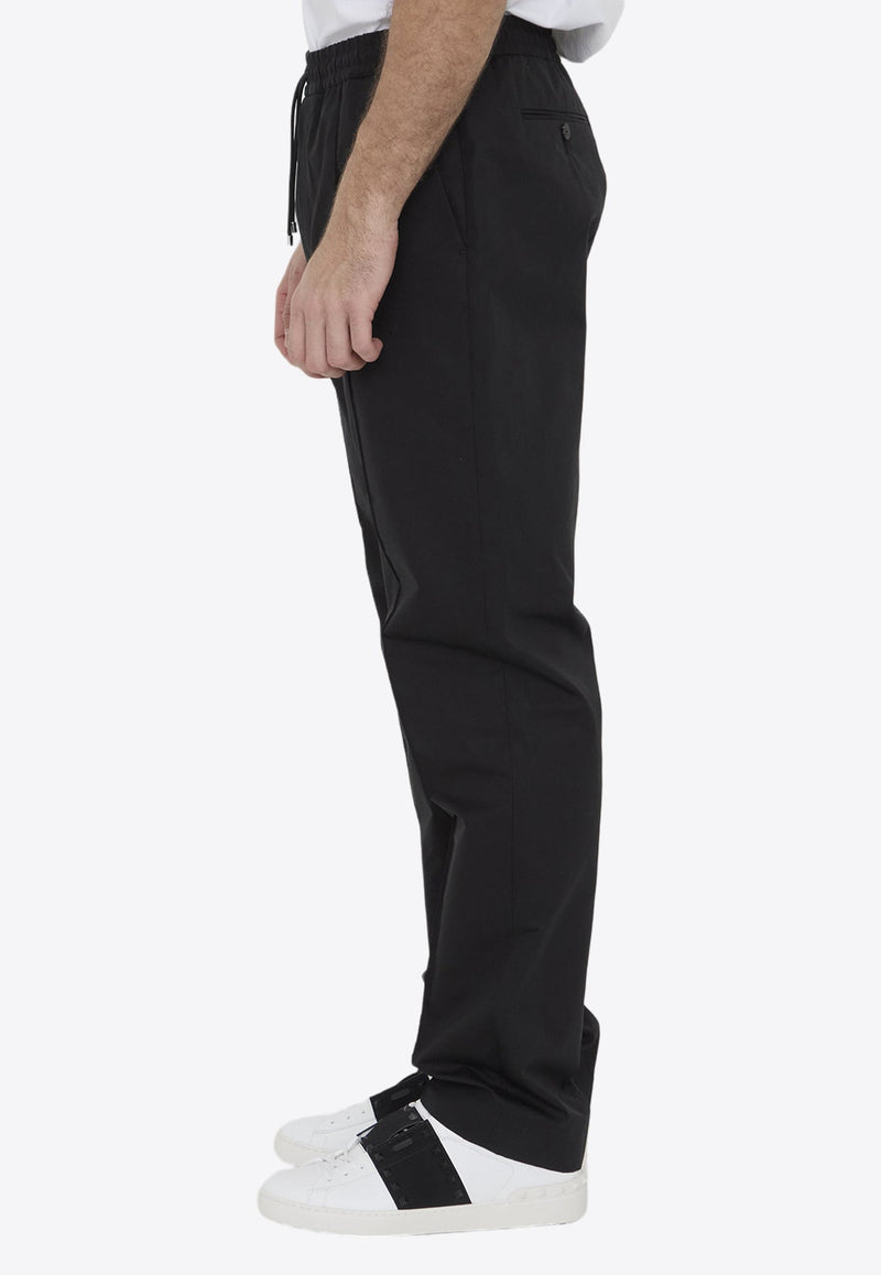 Straight-Leg Drawstring Pants