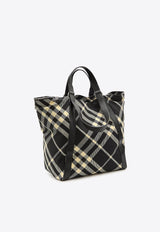 Large Festival Check Field Tote Bag