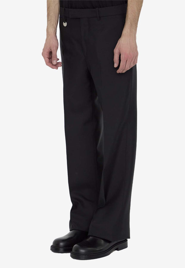 Straight-Leg Tailored Pants