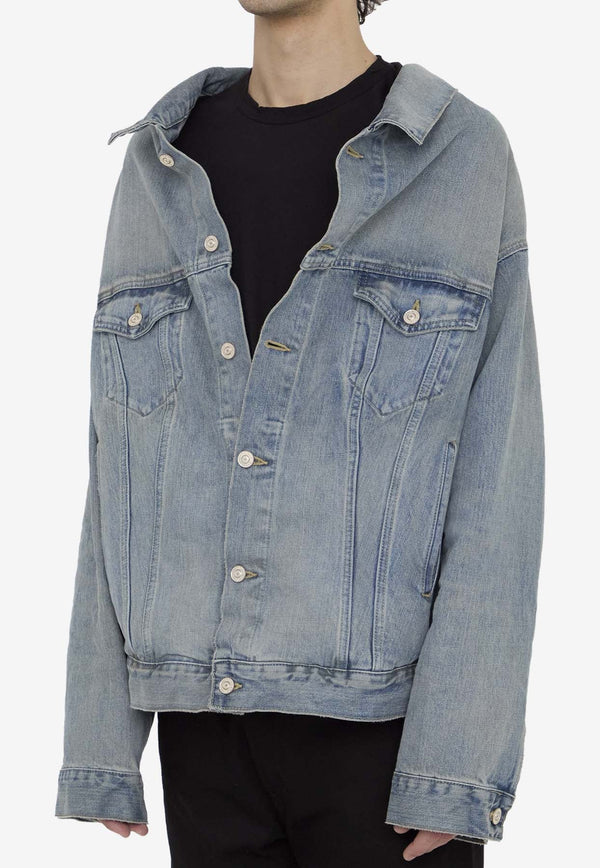 Off-Shoulder Denim Jacket