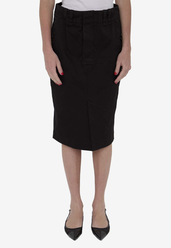 Knee-Length Pencil Skirt